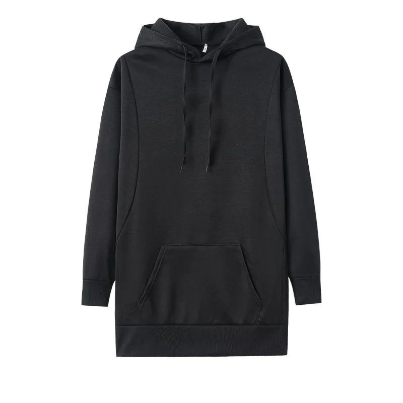 Hoodie Dress | Oversized Fit | Comfortable Casual Wear | Polyester