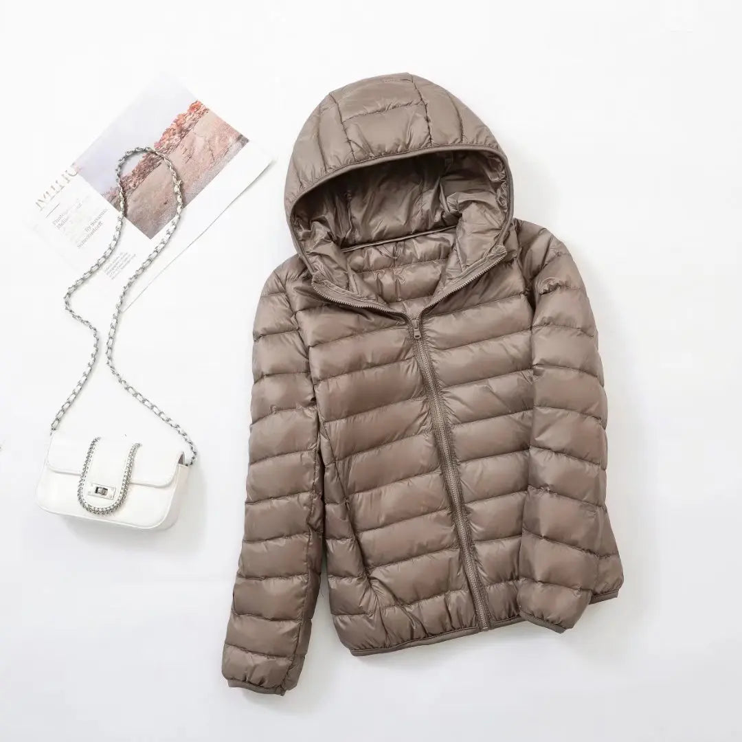 Reversible Hooded Down Jacket | Lightweight Insulated & Quilted Design | Dual-Style Versatile Warmth