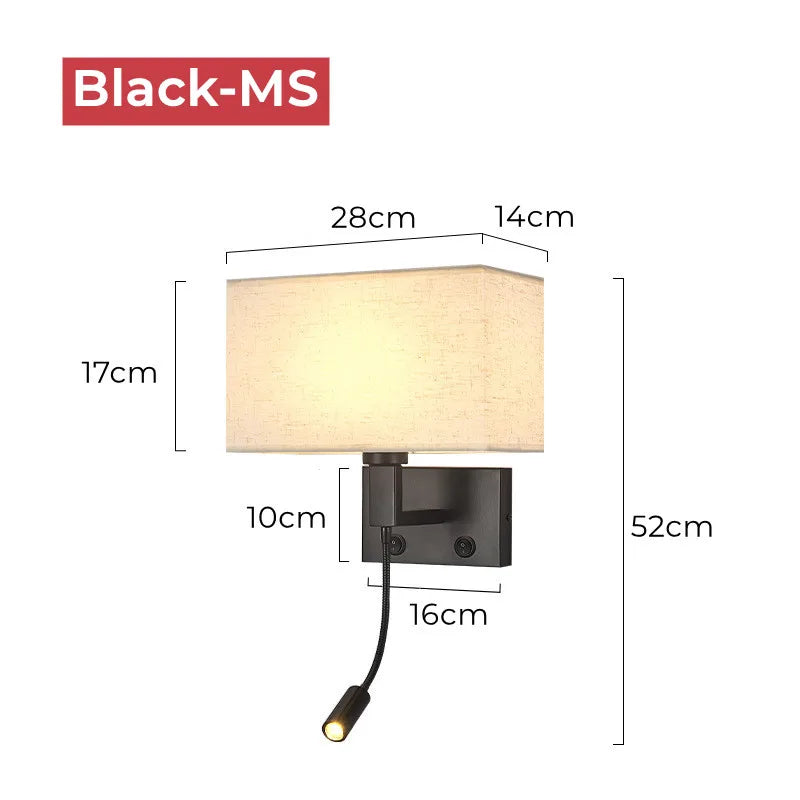 Taavita Wall Lamp with Reading Light