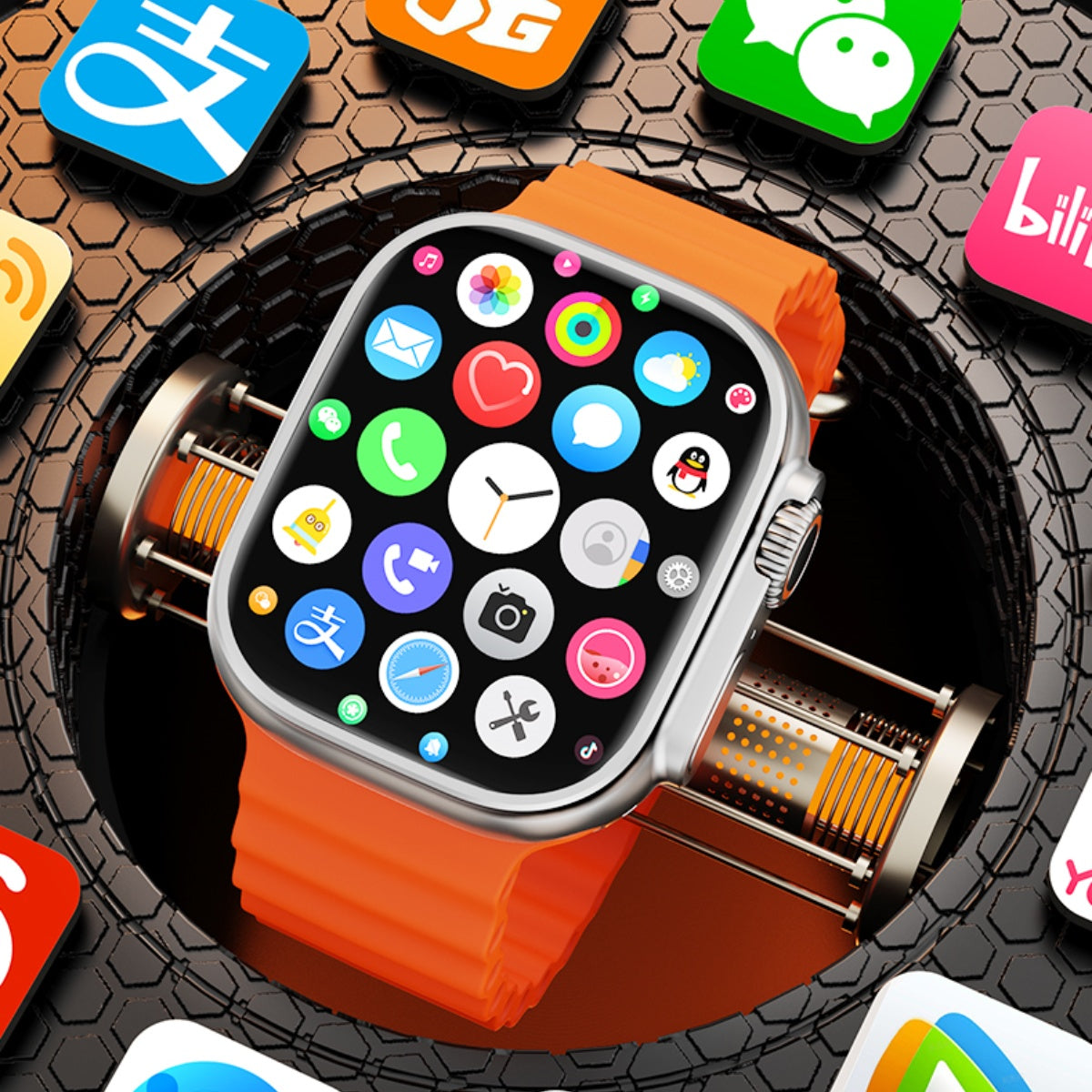4G Smartwatch with AMOLED Display and Rotating Camera for Easy Connectivity