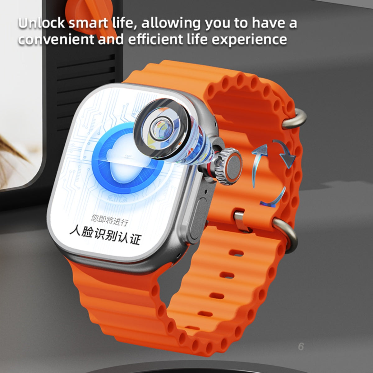 4G Smartwatch with AMOLED Display and Rotating Camera for Easy Connectivity