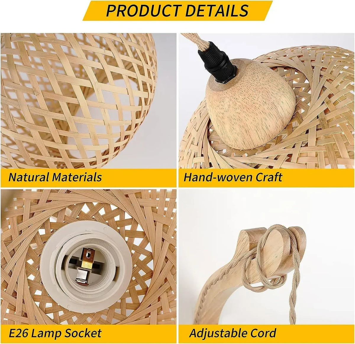 Natural Weave Wall Lantern - Handcrafted Rattan Light Fixture