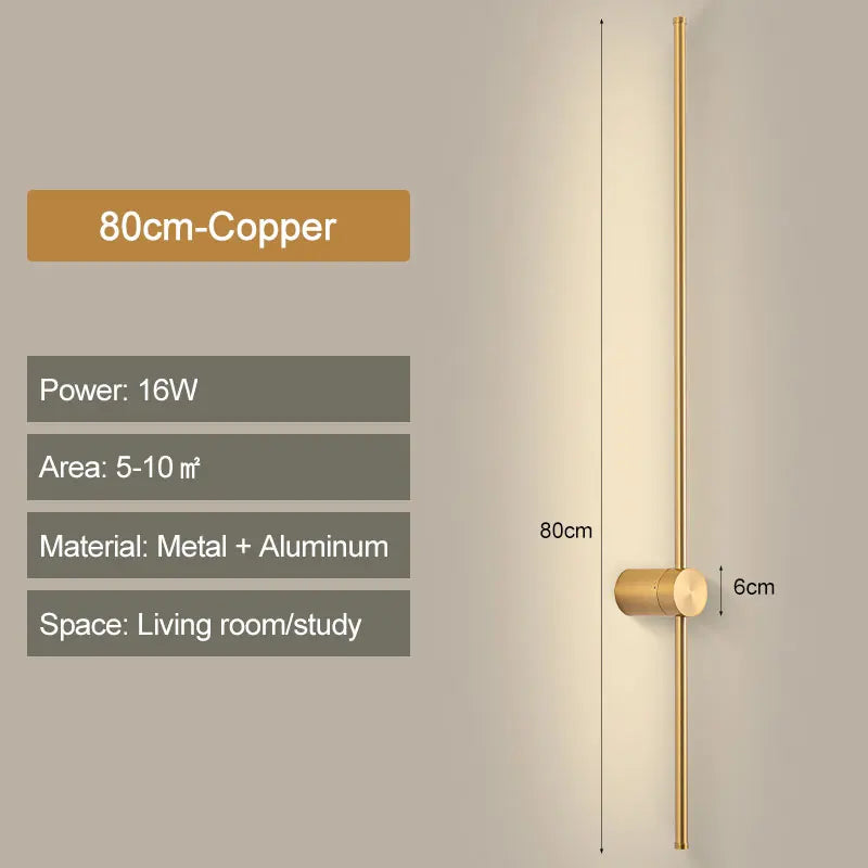 Taavita Wall Lamp Rod Black - Elegant Design for Your Home