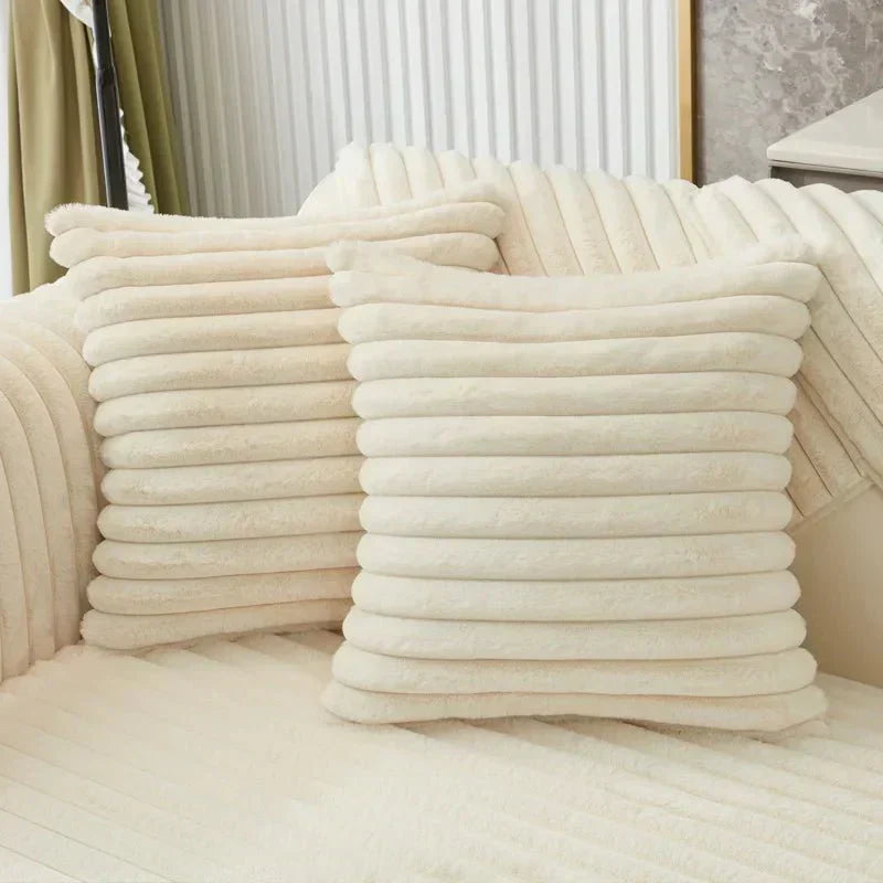 Plush Comfort Winter Sofa Protector in Soft Faux Fur