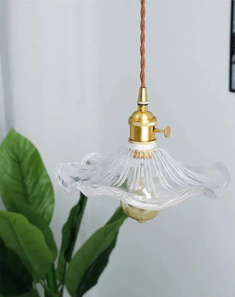 Aurora Glow Pendant Light – Vibrant Glass & Copper Fixture