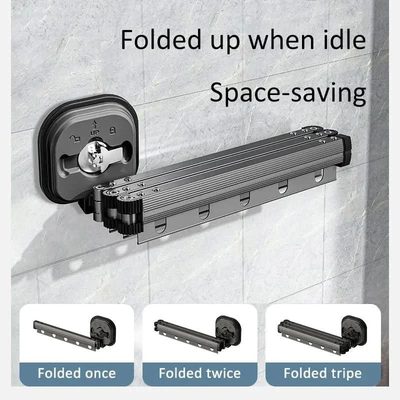 SpaceSaver Wall-Mounted Drying Rack - Compact & Stylish