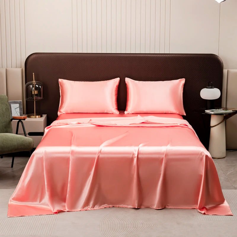 ChillDream Ultra-Smooth Satin Bedding Ensemble for Comfort
