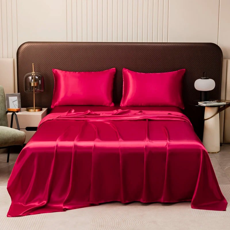 ChillDream Ultra-Smooth Satin Bedding Ensemble for Comfort