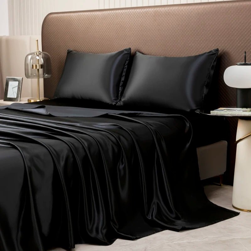 ChillDream Ultra-Smooth Satin Bedding Ensemble for Comfort