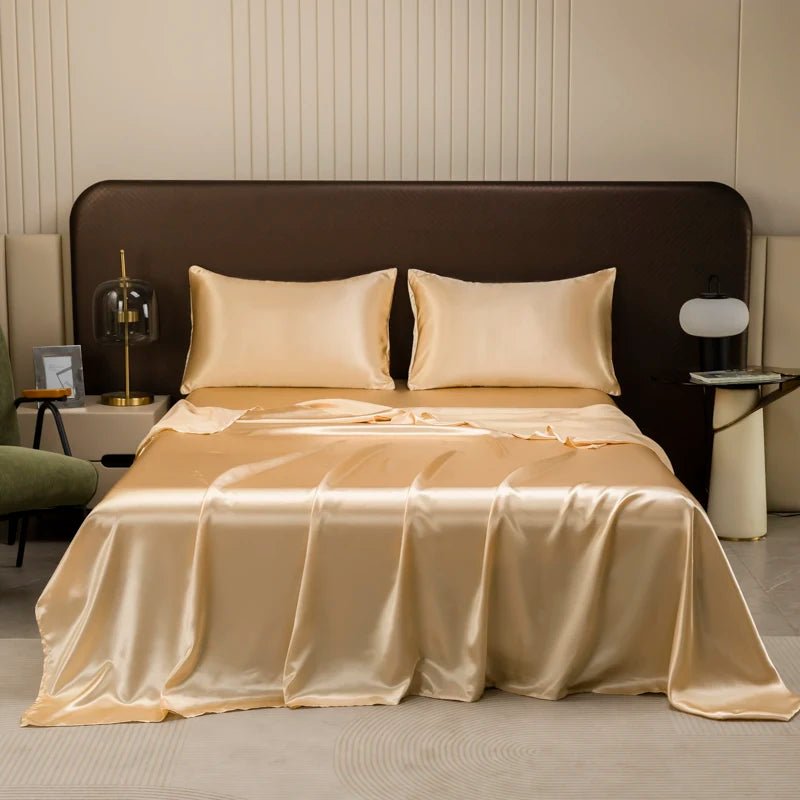 ChillDream Ultra-Smooth Satin Bedding Ensemble for Comfort