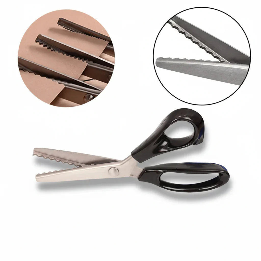 Precision Zigzag Cutting Shears for Crafting and Sewing