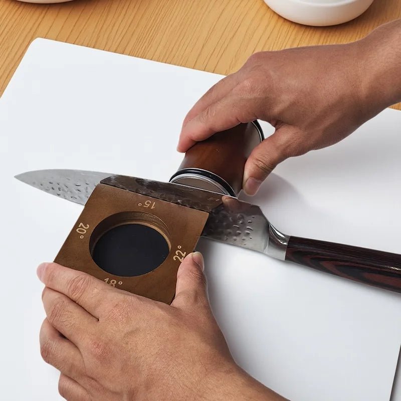 PrecisionPro Adjustable Rolling Knife Sharpener with Diamond Wheel