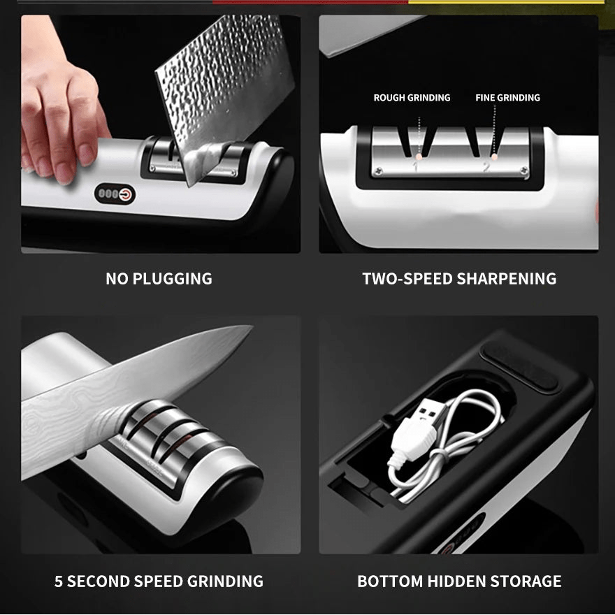 SharpEdge Pro Electric Knife Sharpener with Adjustable Speeds