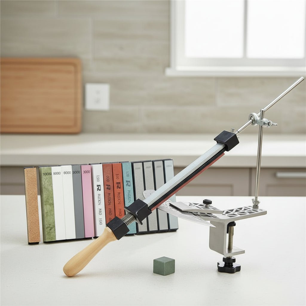 Precision Pro Manual Knife Sharpener with Adjustable Clamp