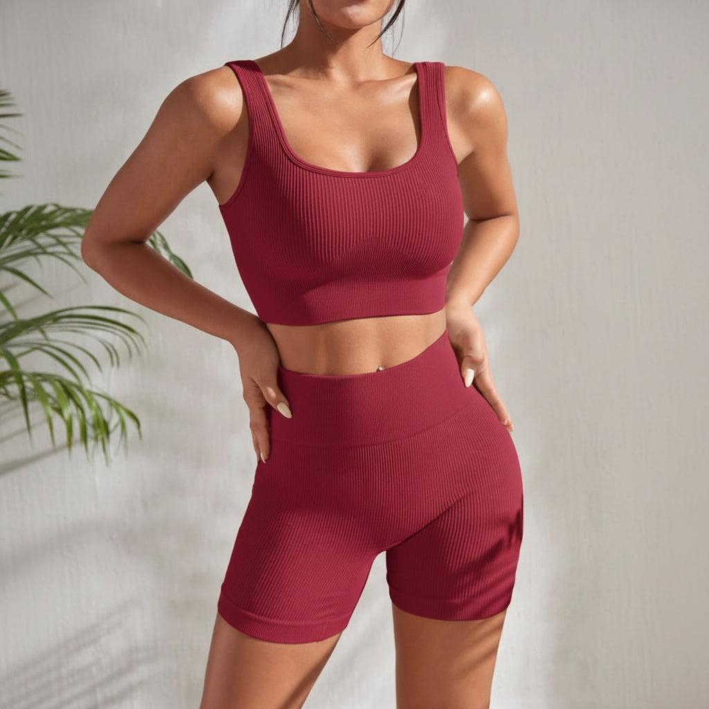 Dynamic Duo: Women's Versatile Workout Ensemble for Comfort