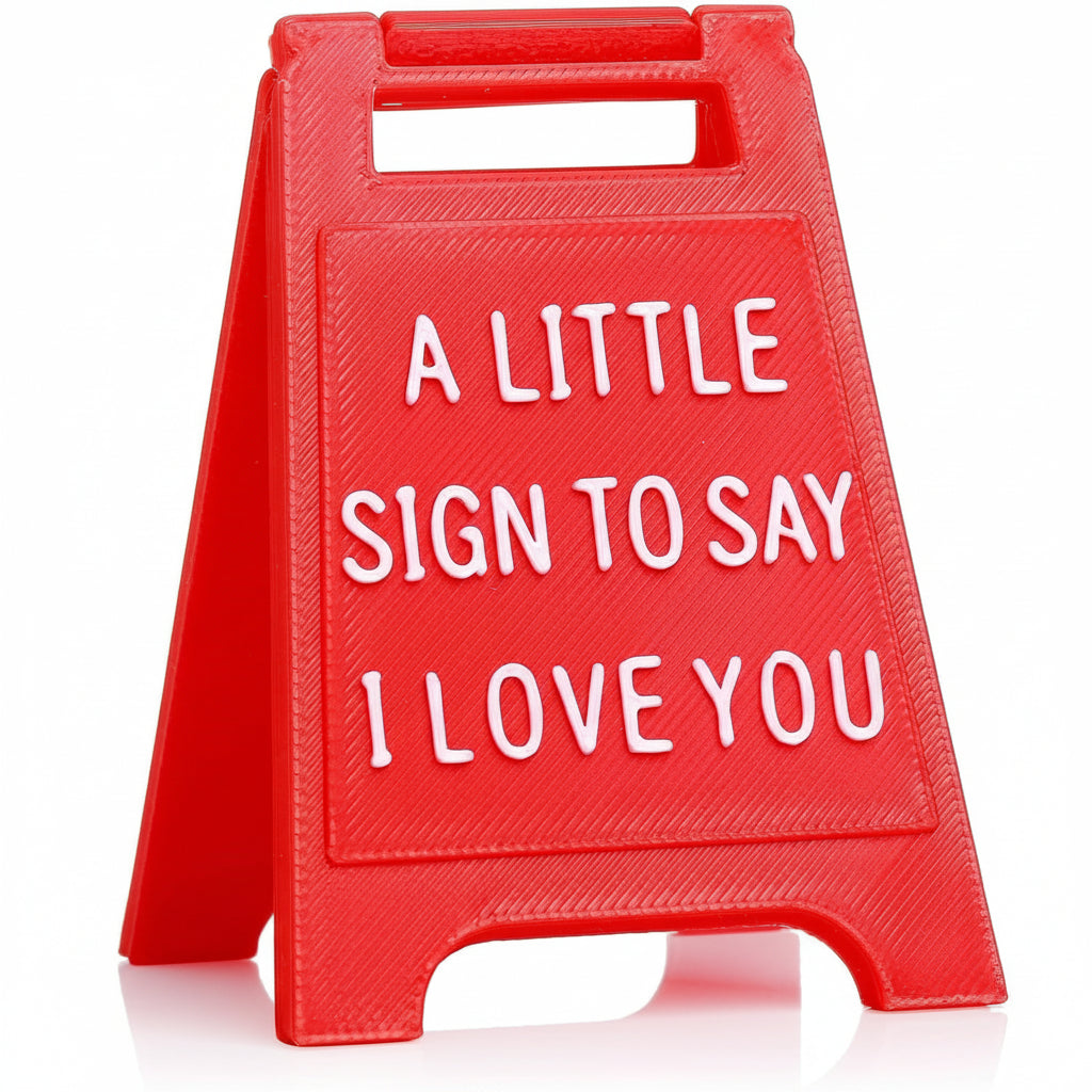 Charming Love Message Table Sign for Home Décor