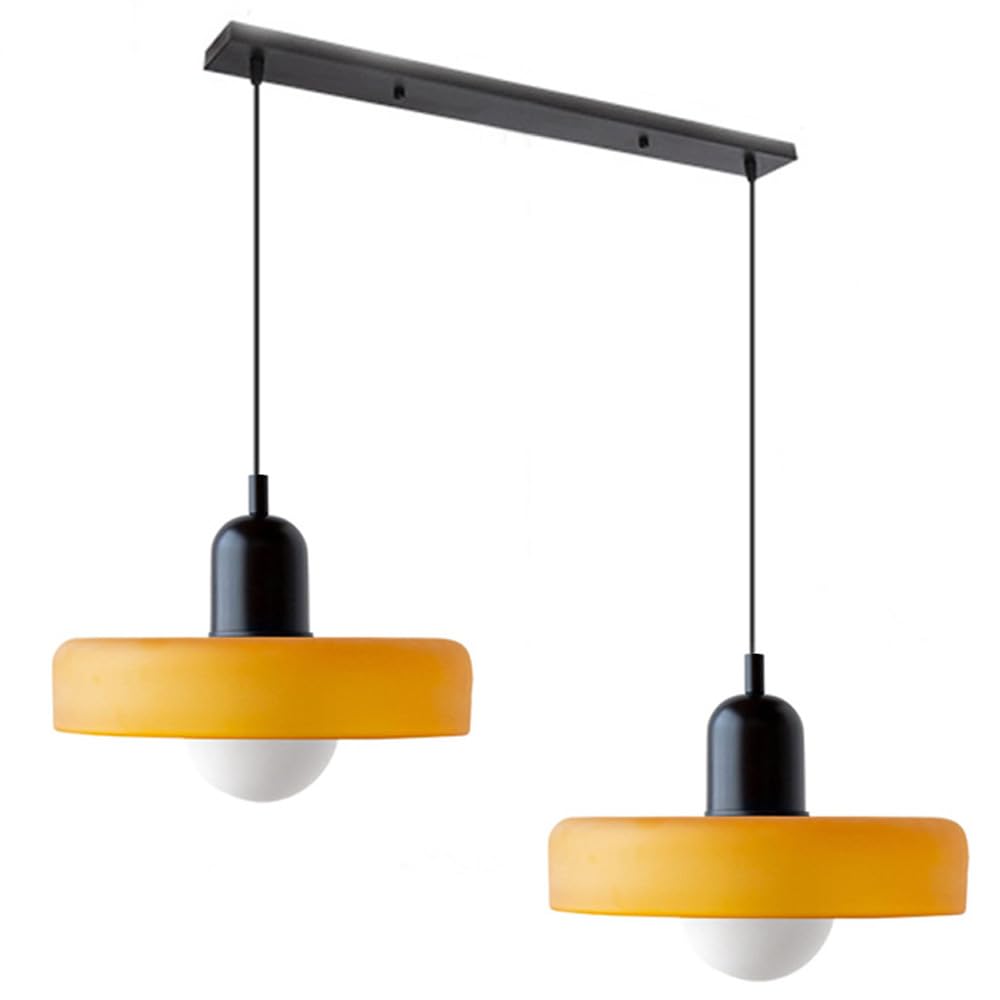 2 Heads Taavita Modern Glass Pendant Light - Elegant and Versatile Design