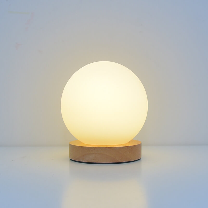 AuraGlow Rechargeable LED Table Lamp with USB Port