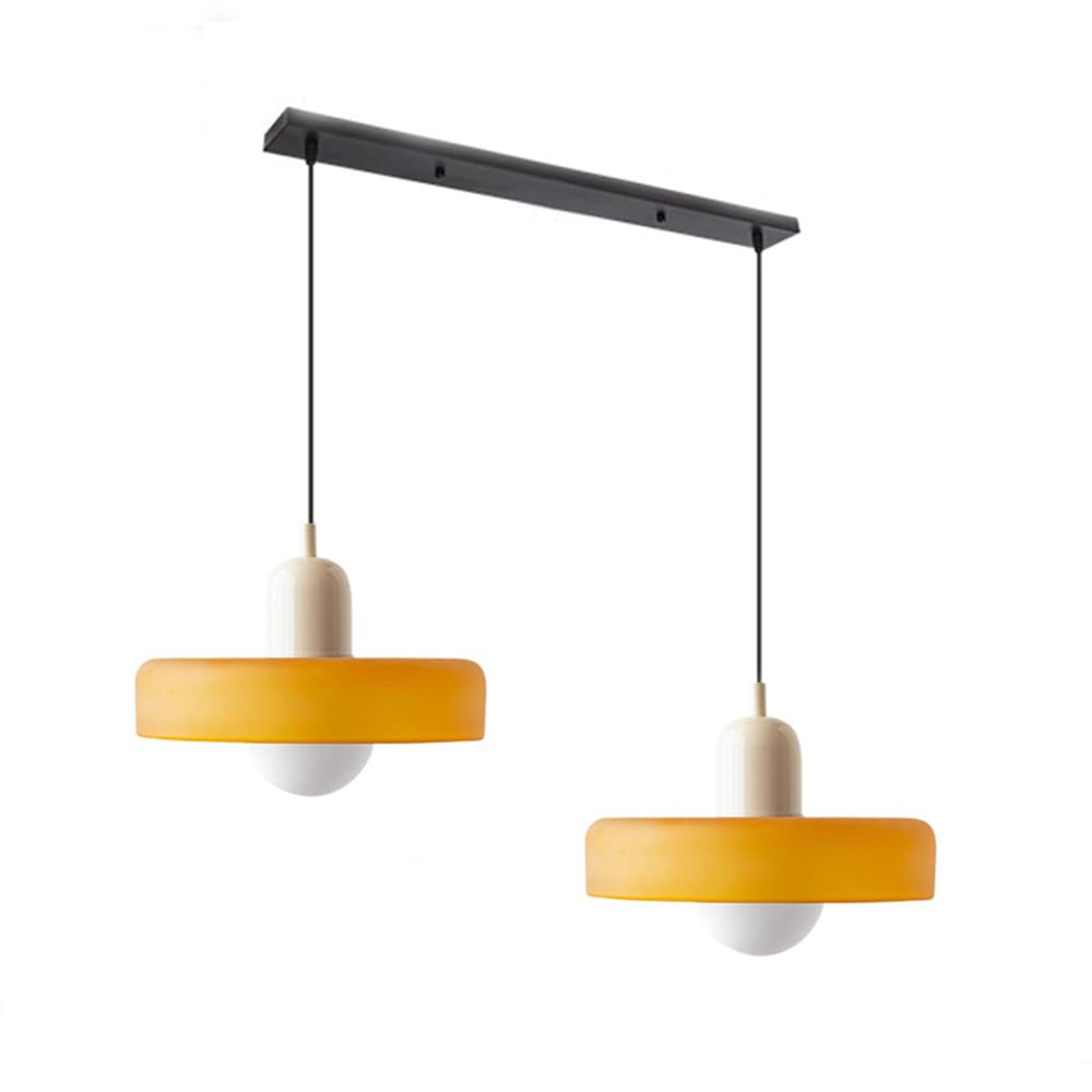 2 Heads Taavita Modern Glass Pendant Light - Elegant and Versatile Design