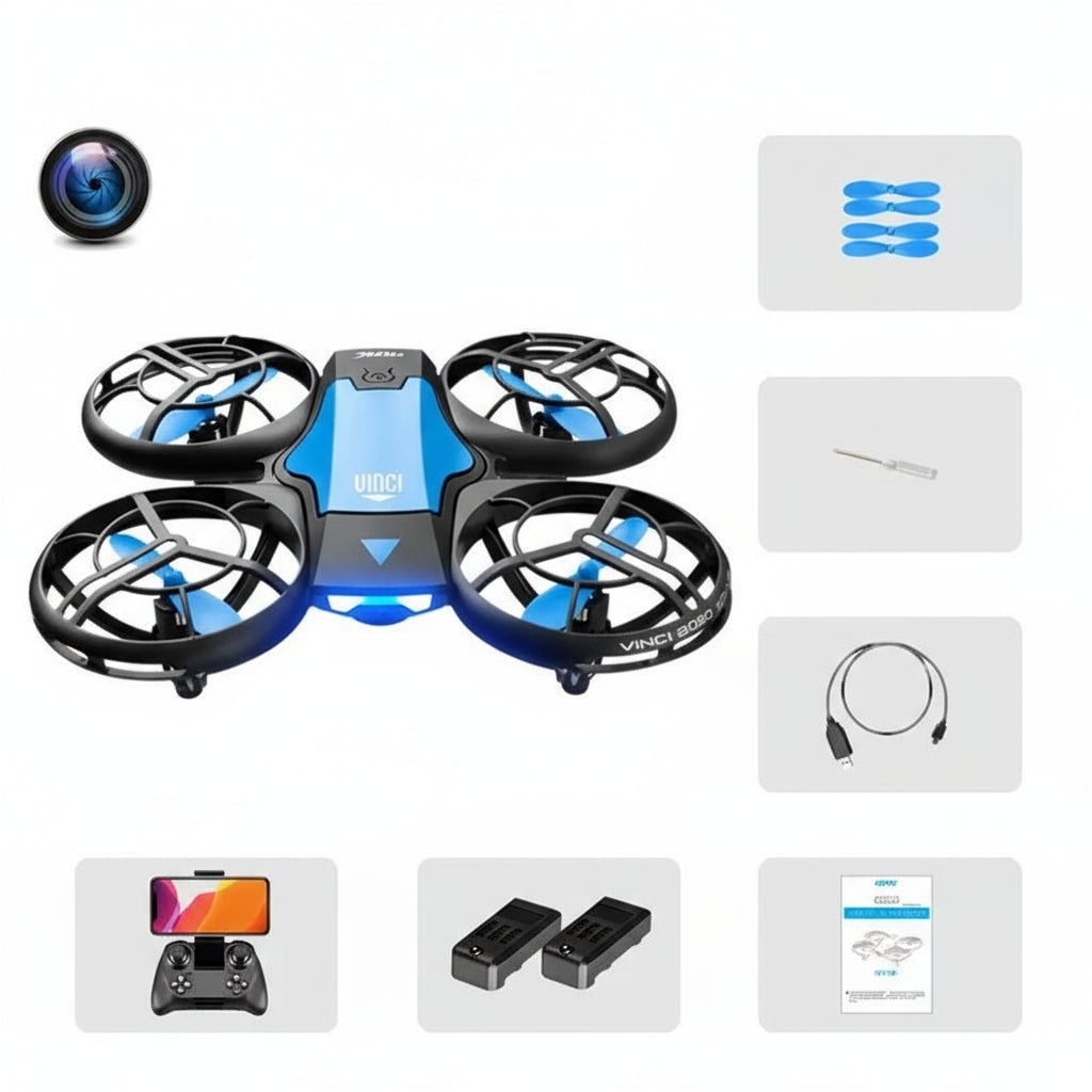 SkyVision Compact FPV Drone with 1080P Camera and Steady Hover