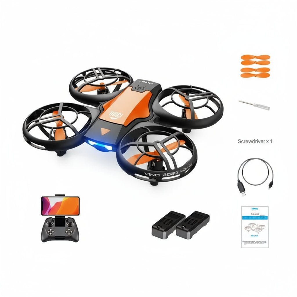 SkyVision Compact FPV Drone with 1080P Camera and Steady Hover