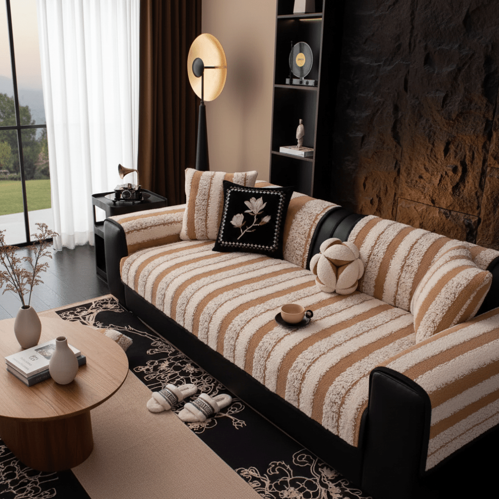 SnugShield Luxurious Anti-Slip Sofa Protector Cover