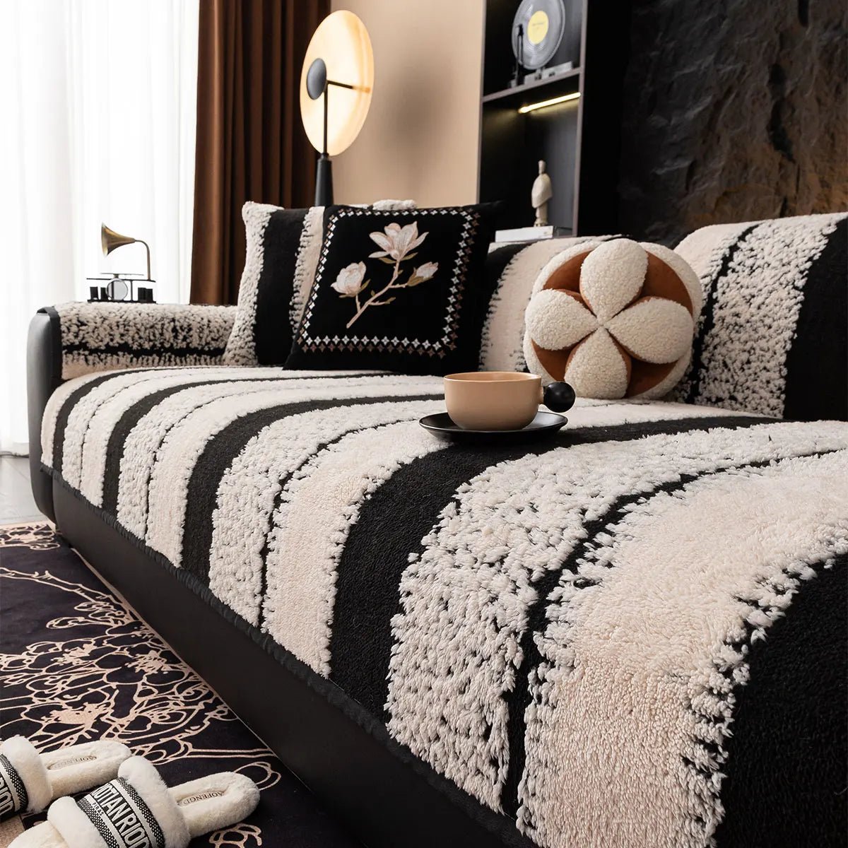 SnugShield Luxurious Anti-Slip Sofa Protector Cover