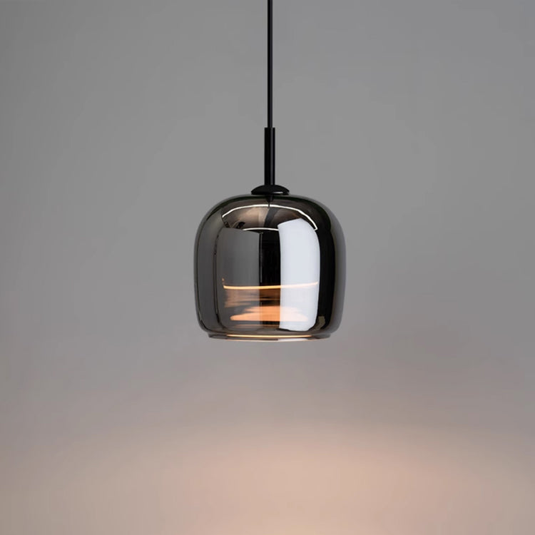 Sleek Black Glass Pendant Light for Chic Interiors