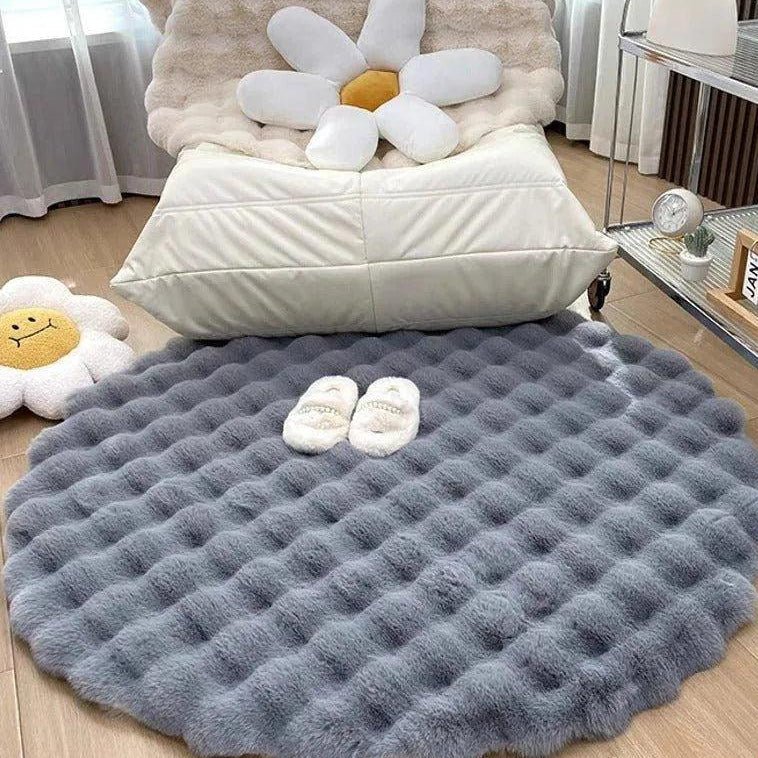CozySphere Plush Round Rug for Inviting Scandinavian Spaces