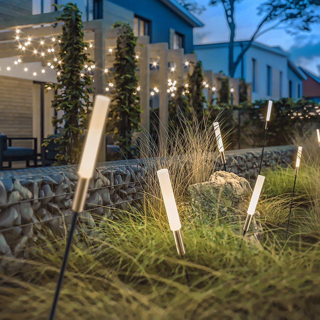 ElysianGlow Solar LED Reed Lights for Enchanting Outdoor Spaces
