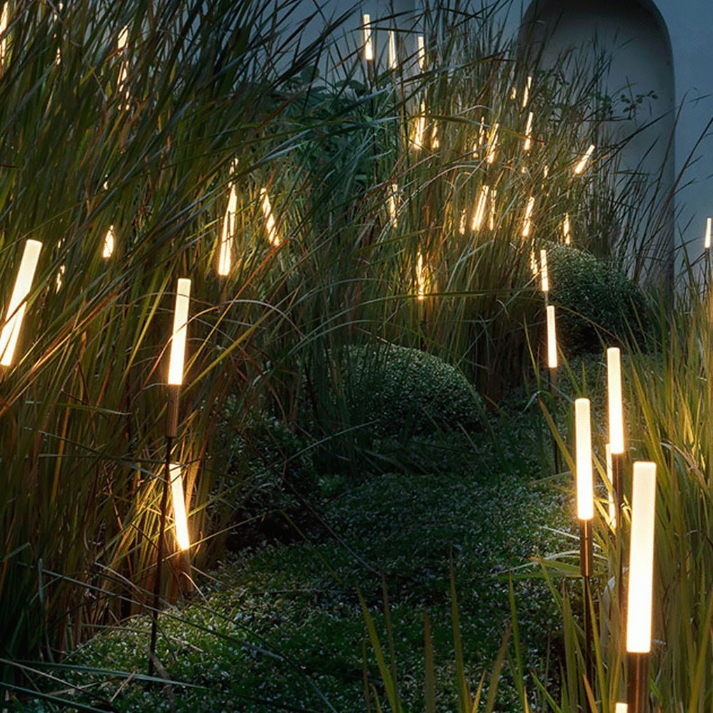 ElysianGlow Solar LED Reed Lights for Enchanting Outdoor Spaces