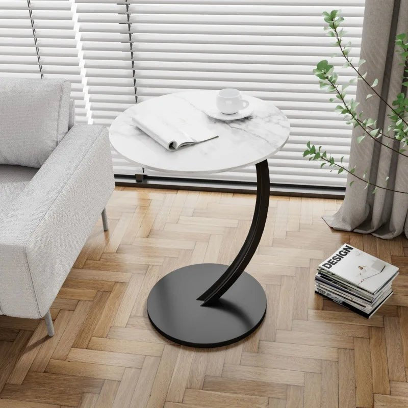 NexTable Compact Round Side Table for Stylish Small Spaces