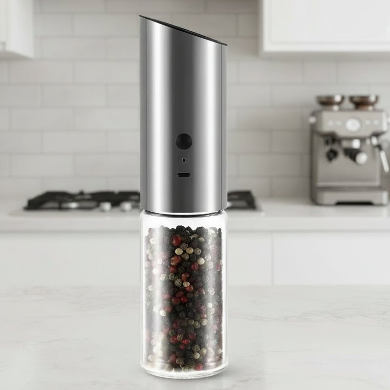 Rechargeable SpiceMaster Stainless Steel Electric Pepper Grinder