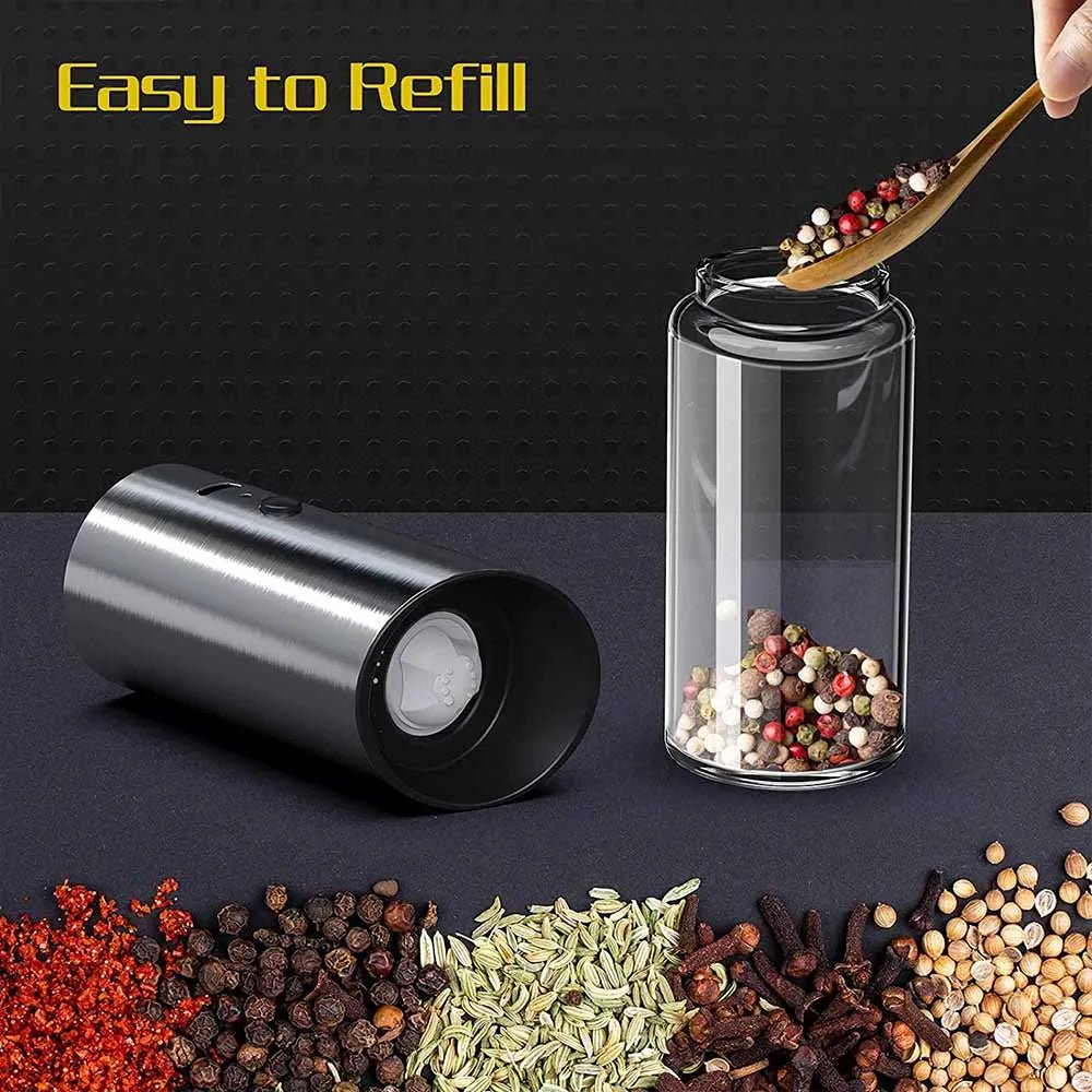 Rechargeable SpiceMaster Stainless Steel Electric Pepper Grinder