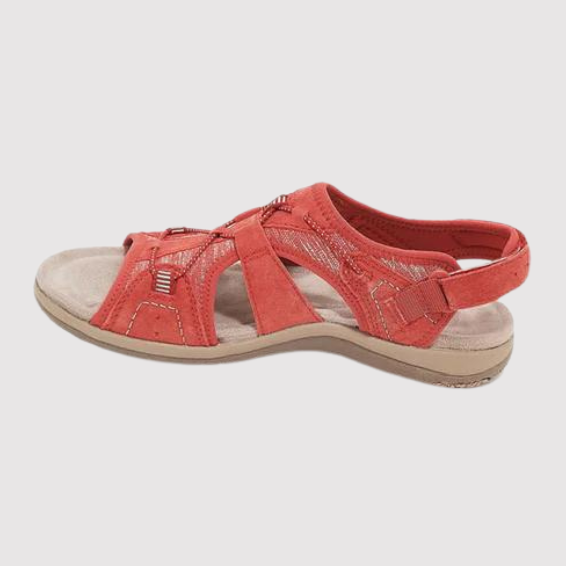 Women’s Orthopedic Adjustable Sandals | Contoured Footbed & Multi-Strap Closure | Non-Slip Rubber Sole | Comfortable Support for Walking and Standing