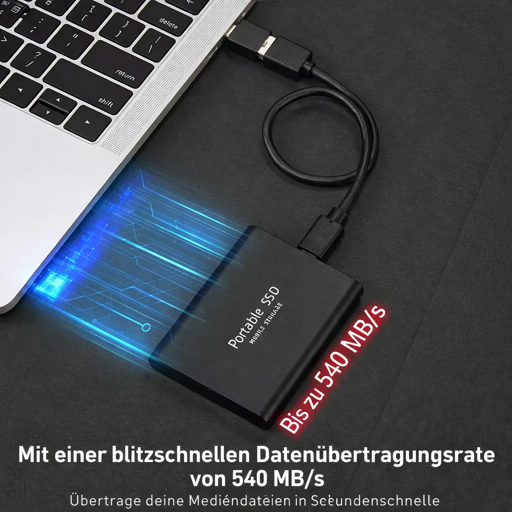 128GB External Solid State Drive – High-Speed USB 3.1