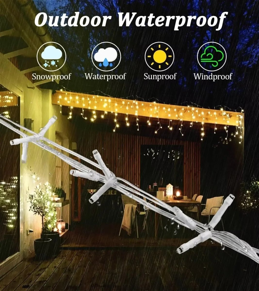 TwinkleGlow LED Curtain Lights for Enchanting Decor
