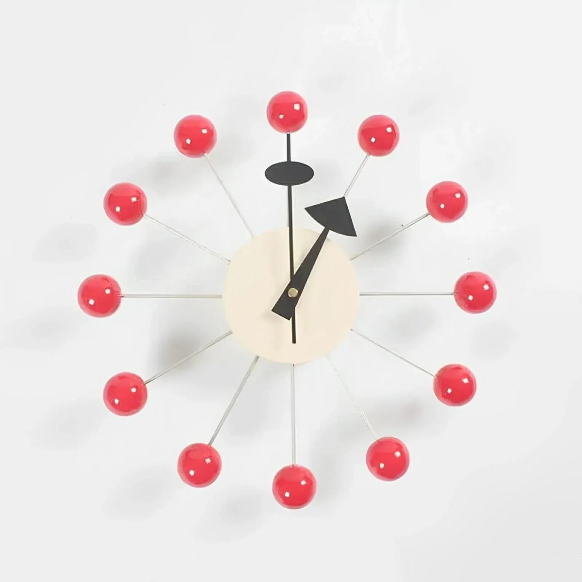 Radiant Sunburst Wall Clock with Silent Quartz Mechanism, 32 cm