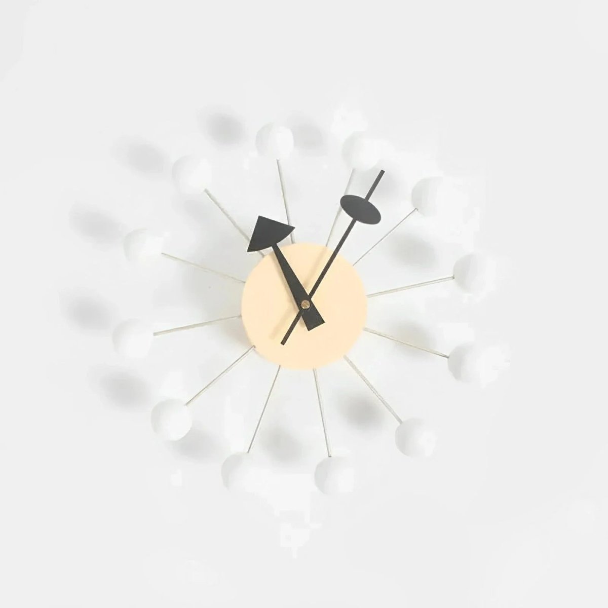 Radiant Sunburst Wall Clock with Silent Quartz Mechanism, 32 cm