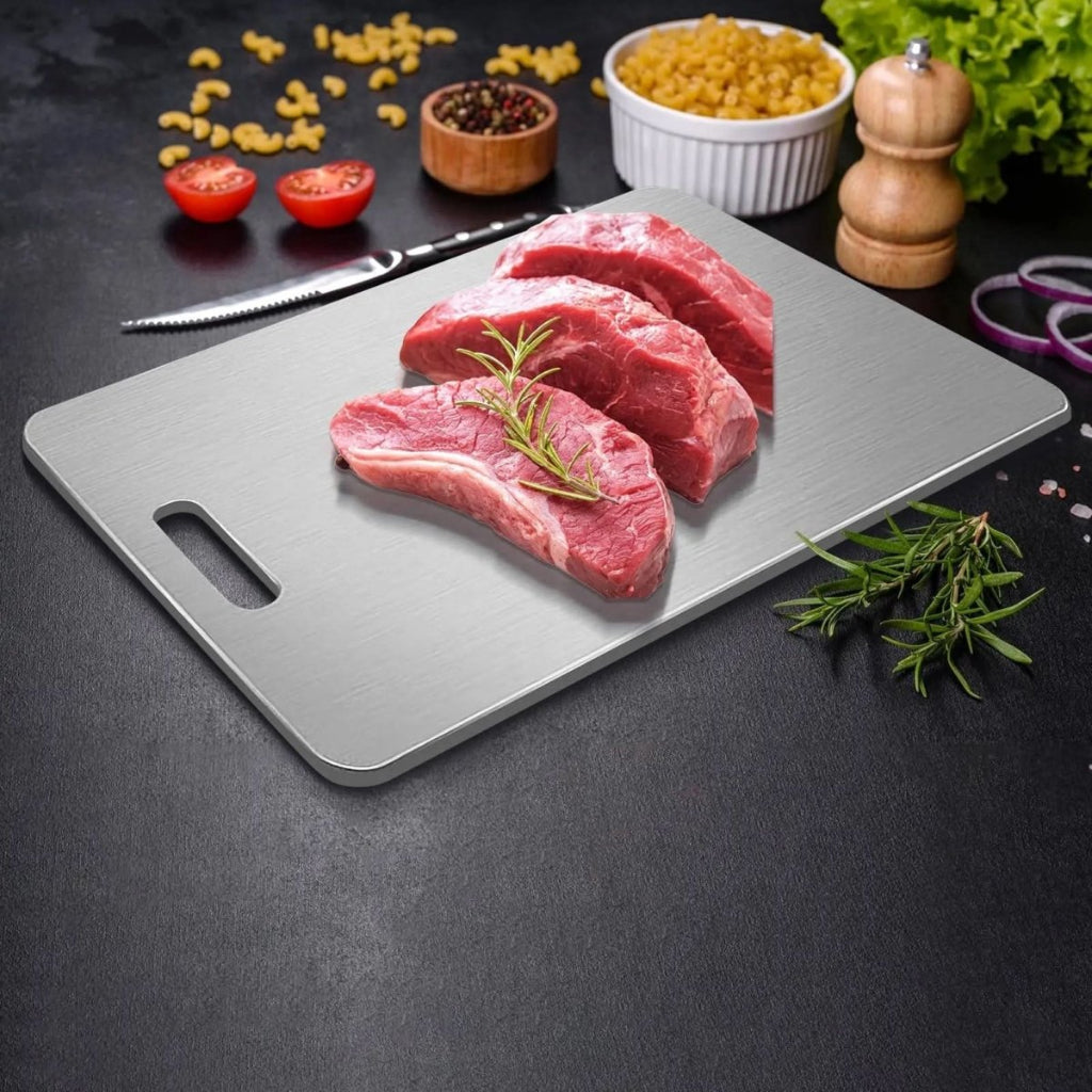 EliteChef Stainless Steel Cutting Board with Odor-Free Design