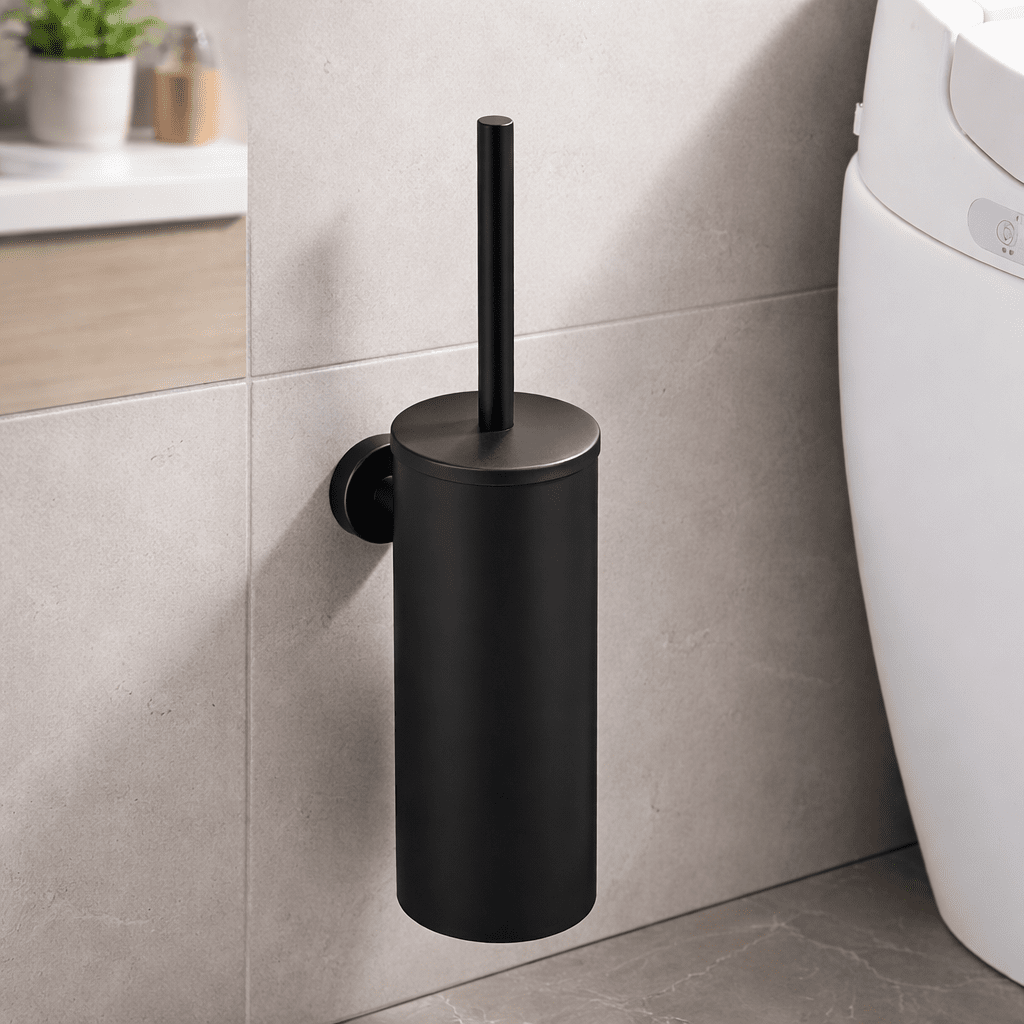 Sleek Stainless Steel Toilet Brush Set for Stylish Bathrooms