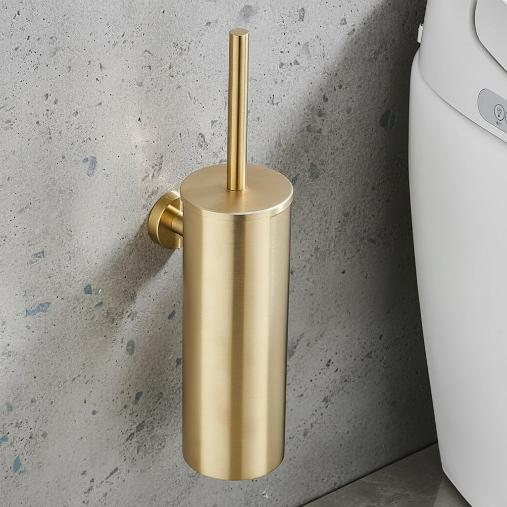 Sleek Stainless Steel Toilet Brush Set for Stylish Bathrooms