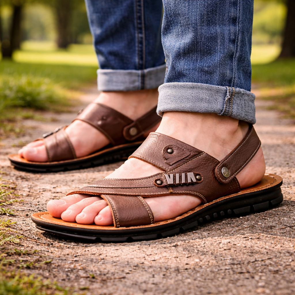 ComfortFlex Adjustable Men's Sandals for Active Lifestyles