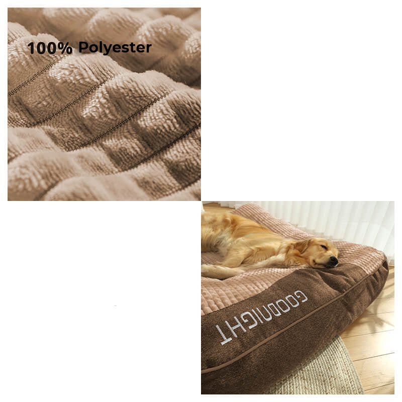 ComfyPaws Premium Orthopedic Large Dog Bed with Neck Support