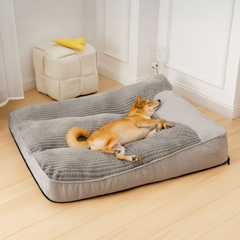 ComfyPaws Premium Orthopedic Large Dog Bed with Neck Support