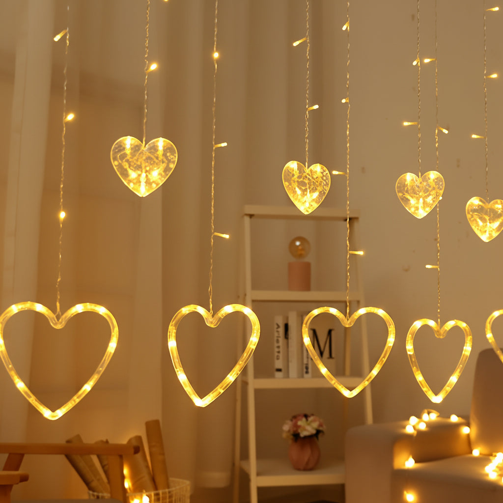 Charming Heart LED String Lights for Enchanting Decor