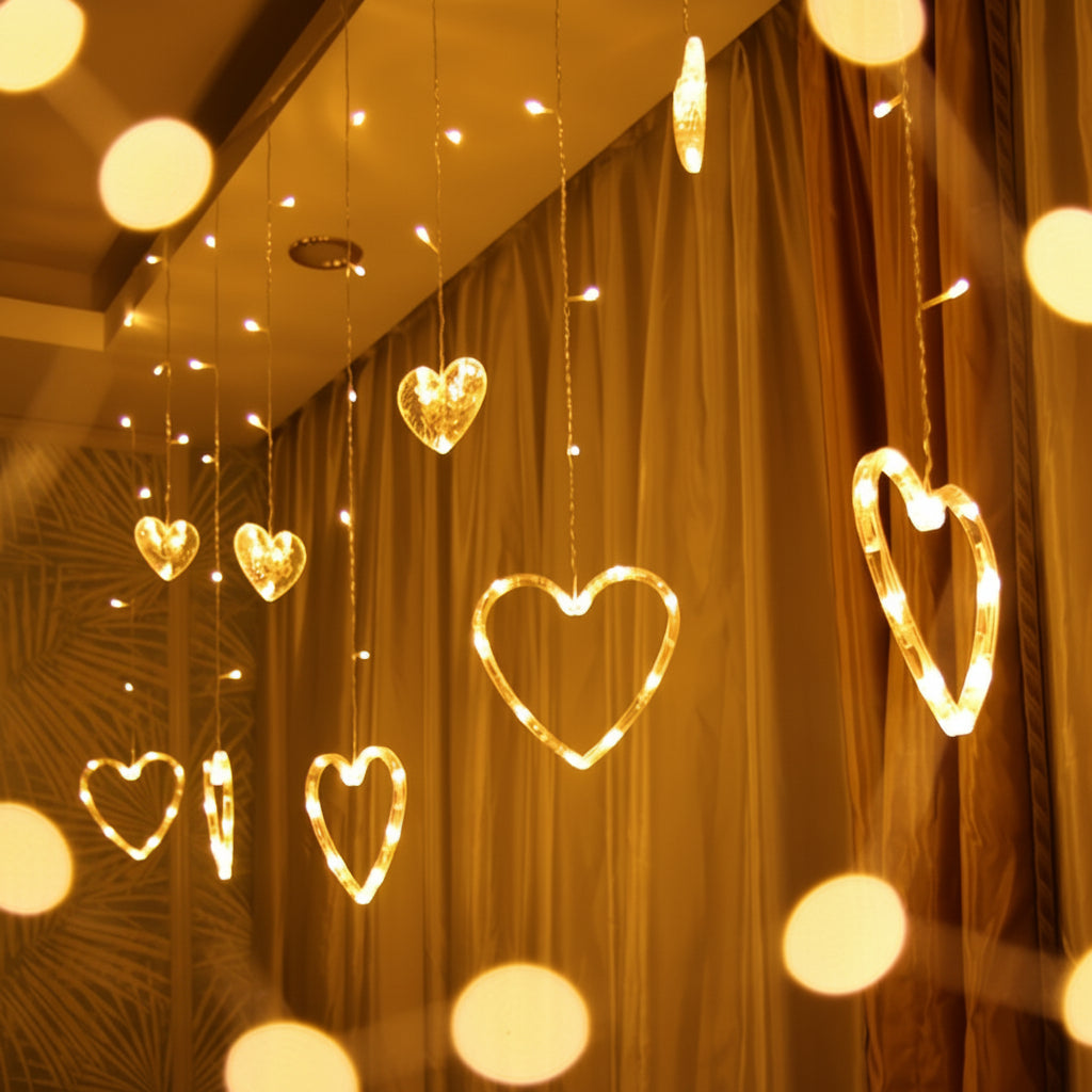 Charming Heart LED String Lights for Enchanting Decor