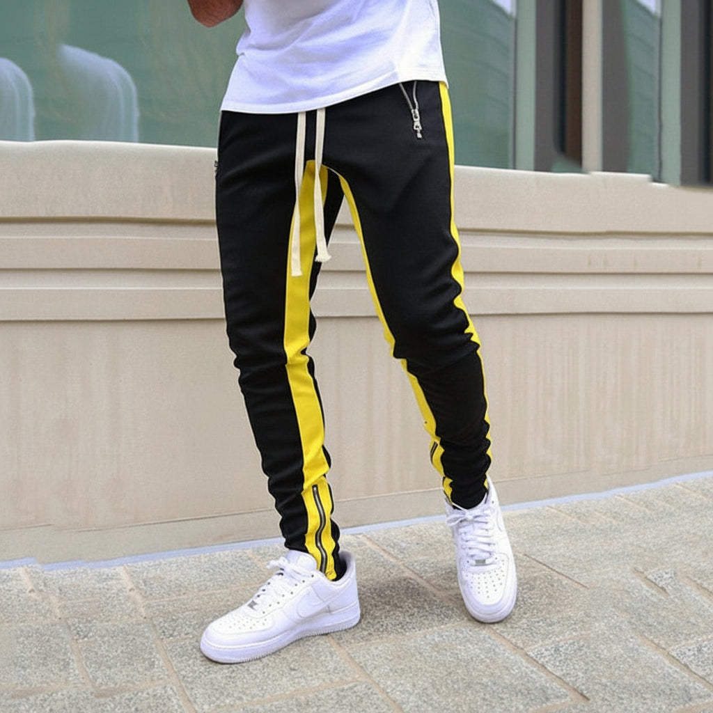Men's Active Fit Joggers with Stylish Side Stripes