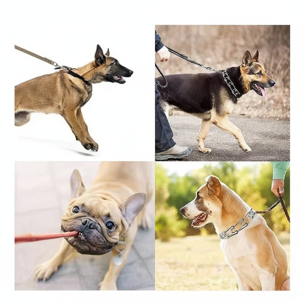 GentleGuide Dog Training Collar with Durable Steel Links