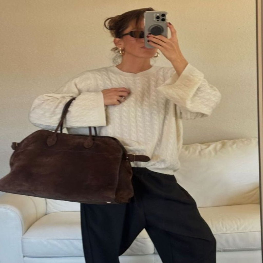 LuxeVibe Eco-Friendly Leather Tote for Daily Adventures